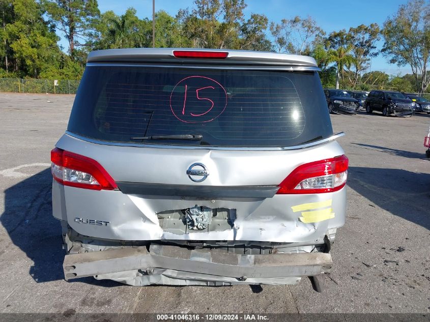 2014 Nissan Quest S VIN: JN8AE2KPXE9102859 Lot: 41046316