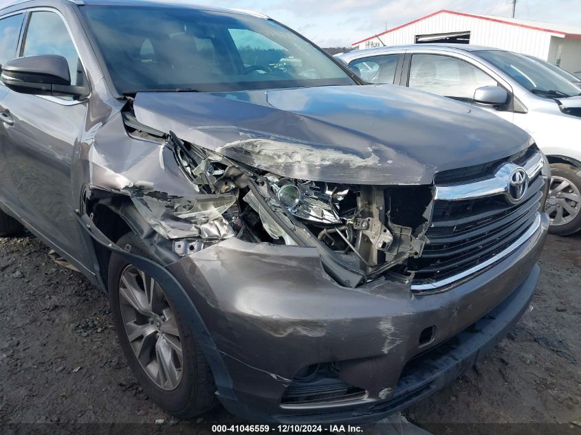 VIN 5TDKKRFH7FS065583 2015 Toyota Highlander, Xle V6 no.6