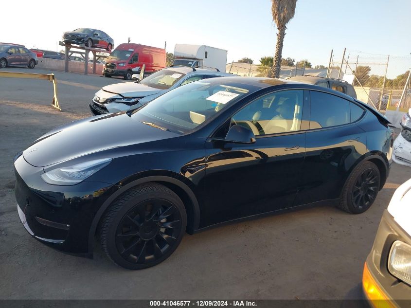 2021 Tesla Model Y Long Range Dual Motor All-Wheel Drive VIN: 5YJYGAEE1MF159531 Lot: 41046577