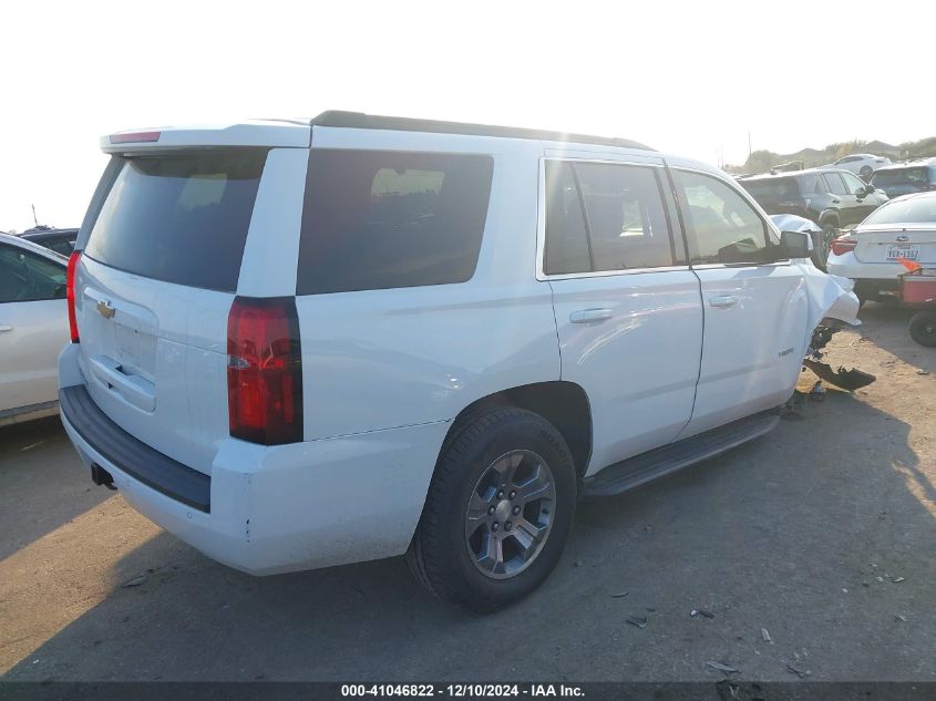 VIN 1GNSCAKC4LR286309 2020 Chevrolet Tahoe, 2Wd Ls no.4