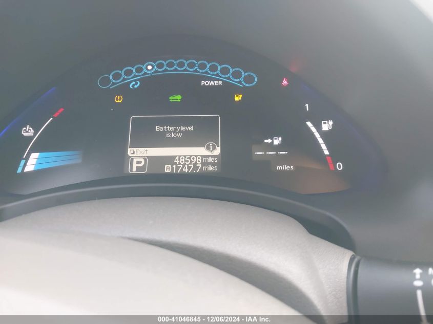 2012 Nissan Leaf Sl VIN: JN1AZ0CP0CT016269 Lot: 41046845