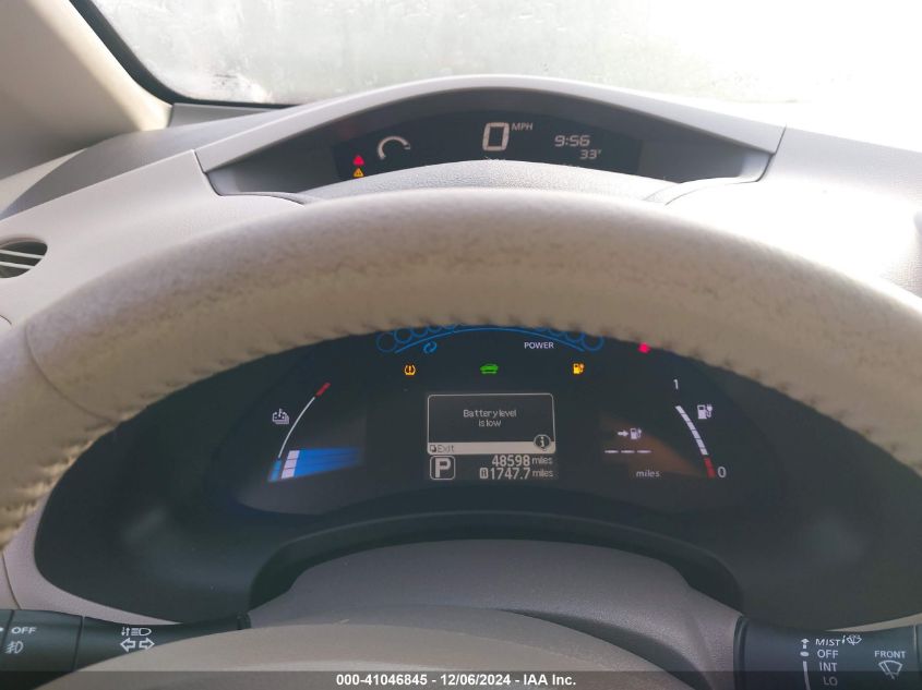 2012 Nissan Leaf Sl VIN: JN1AZ0CP0CT016269 Lot: 41046845