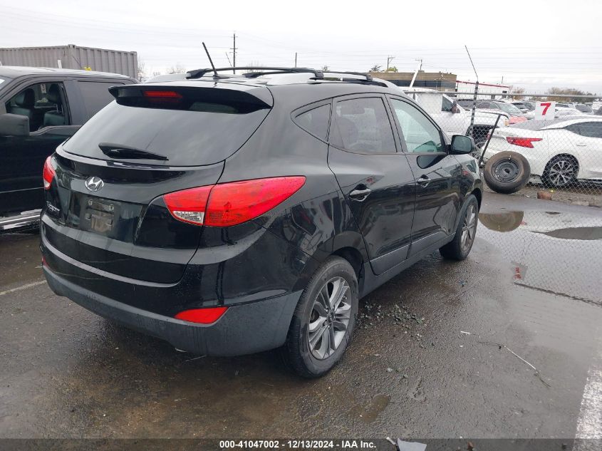 VIN KM8JU3AG1FU100854 2015 Hyundai Tucson, SE no.4