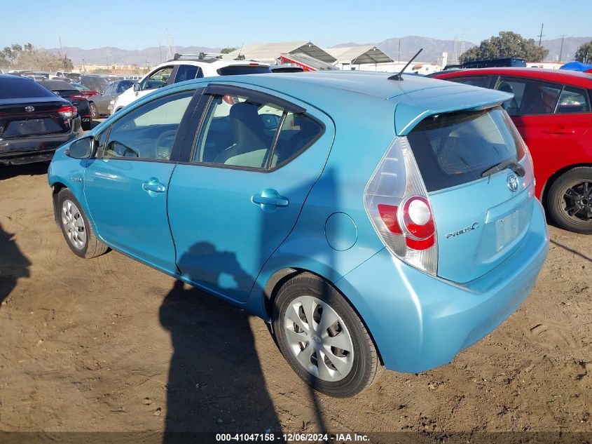 VIN JTDKDTB34E1062167 2014 Toyota Prius, C One no.3