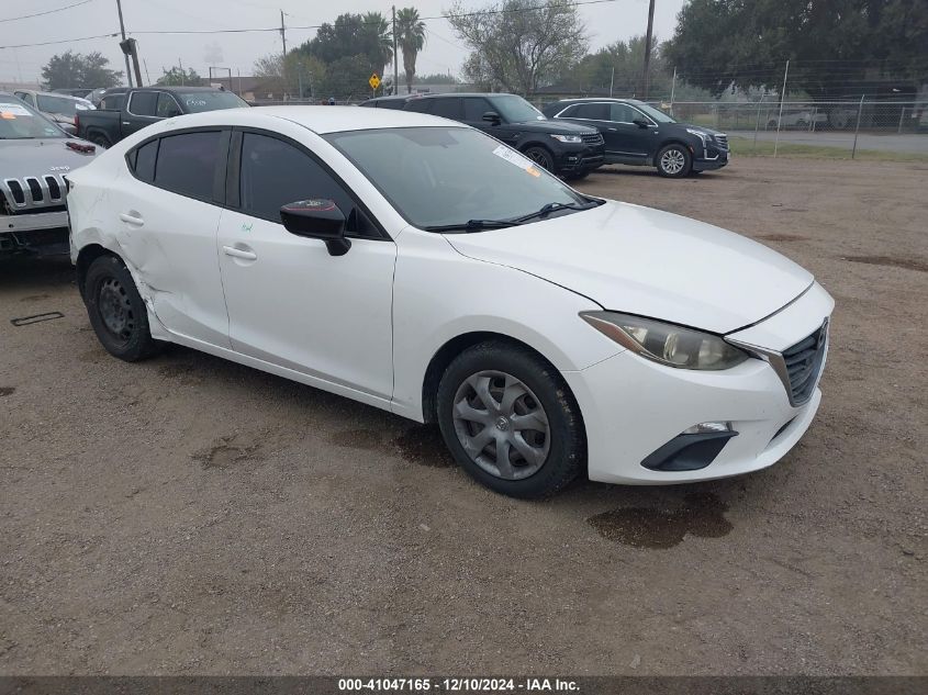 VIN JM1BM1T76E1191498 2014 Mazda 3, I Sv no.1