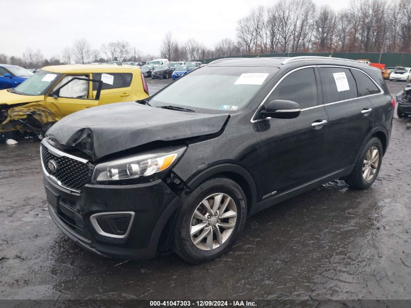 VIN 5XYPGDA51GG039177 2016 KIA Sorento, 3.3L Lx no.2