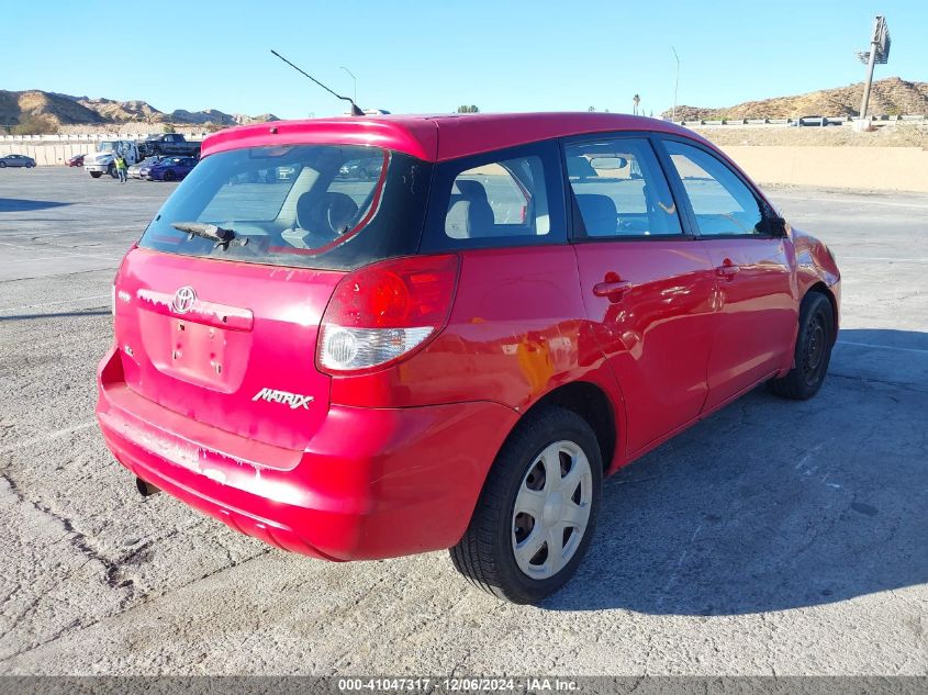 2004 Toyota Matrix Xr VIN: 2T1KR32E94C269389 Lot: 41047317