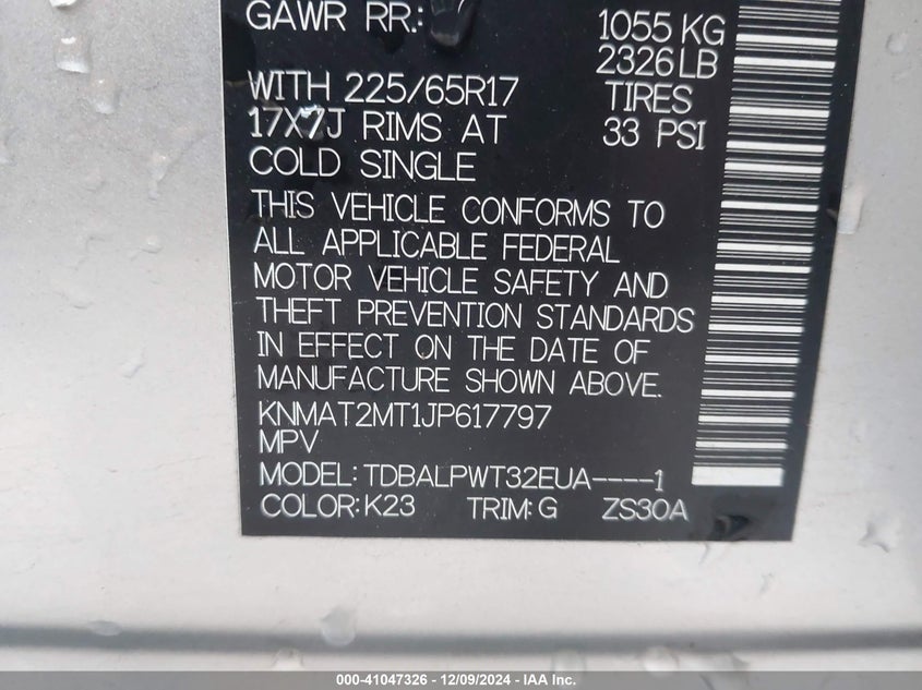 2018 NISSAN ROGUE S - KNMAT2MT1JP617797