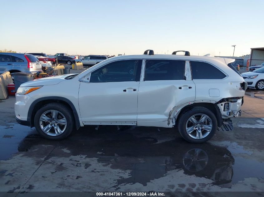 2015 TOYOTA HIGHLANDER LIMITED V6 - 5TDYKRFH9FS088437