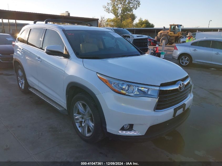 VIN 5TDYKRFH9FS088437 2015 Toyota Highlander, Limit... no.1