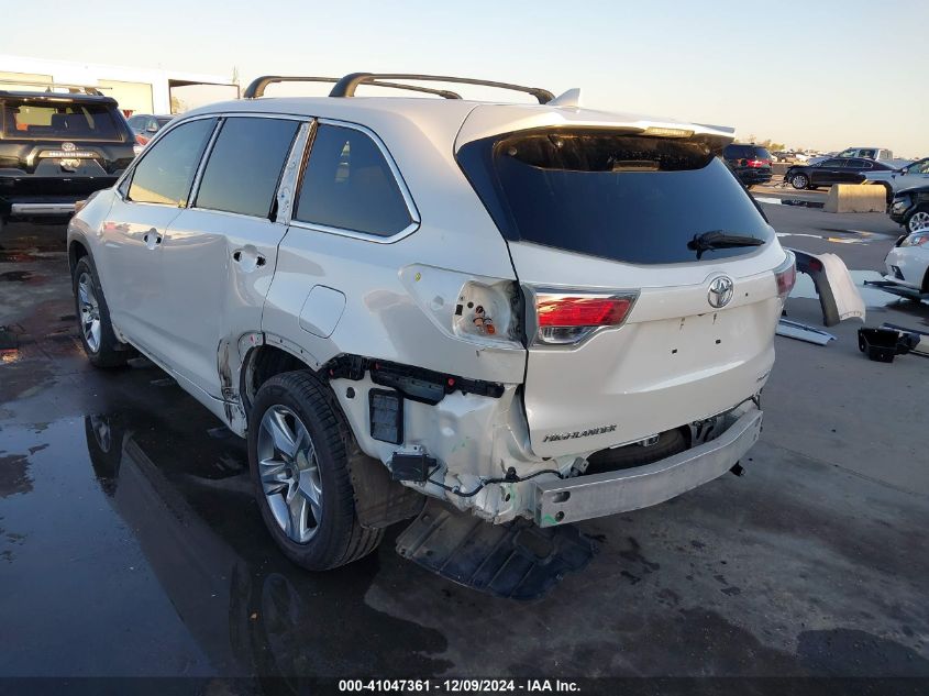 2015 TOYOTA HIGHLANDER LIMITED V6 - 5TDYKRFH9FS088437