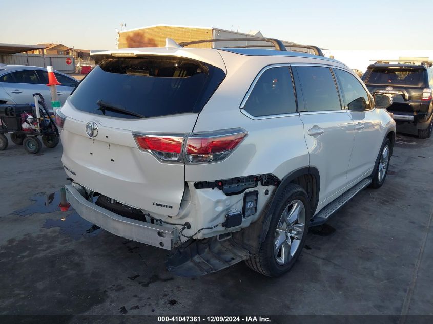 2015 TOYOTA HIGHLANDER LIMITED V6 - 5TDYKRFH9FS088437