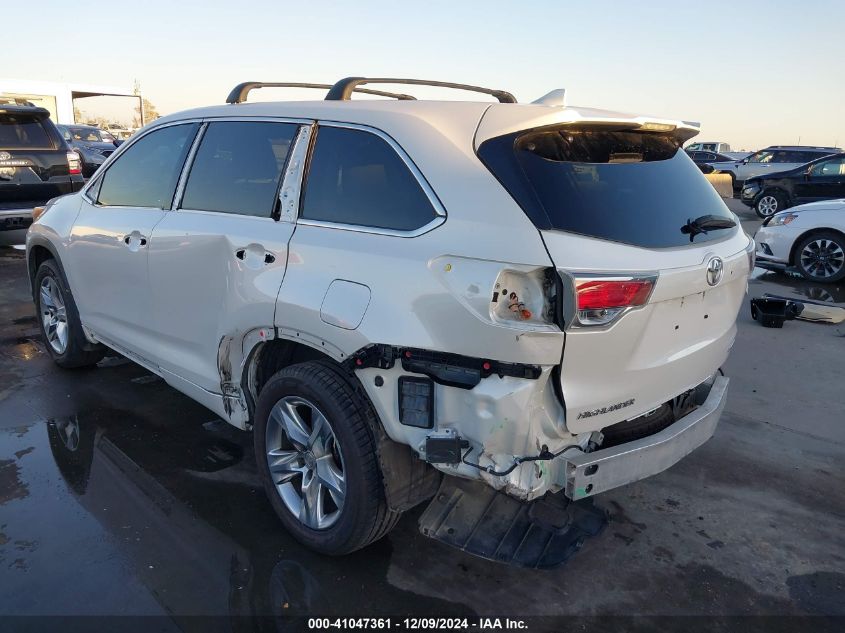 2015 TOYOTA HIGHLANDER LIMITED V6 - 5TDYKRFH9FS088437