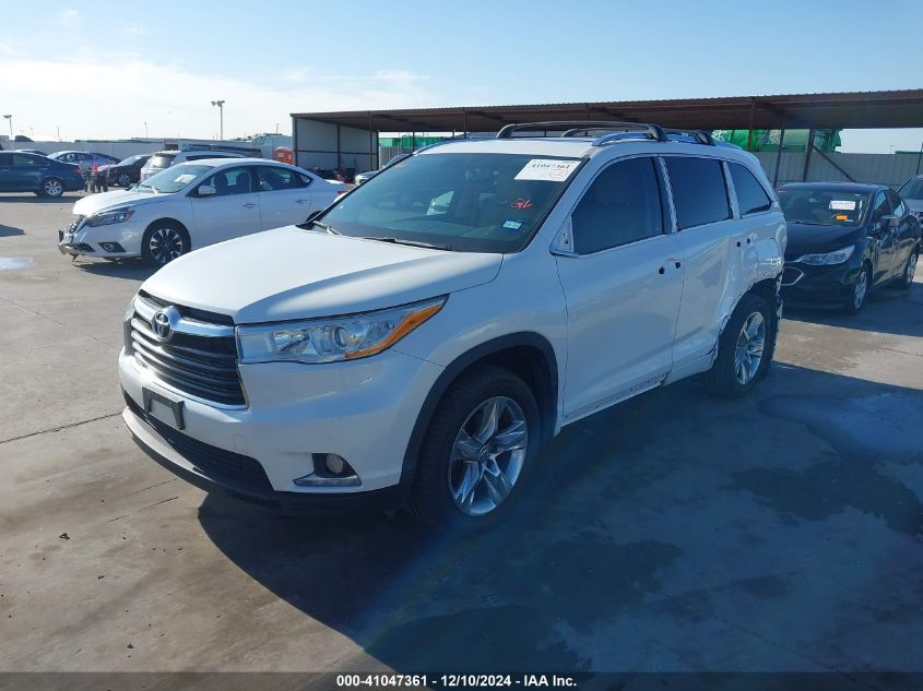 VIN 5TDYKRFH9FS088437 2015 Toyota Highlander, Limit... no.2