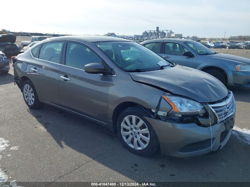 VIN 3N1AB7AP2FY370838 2015 Nissan Sentra, S no.1