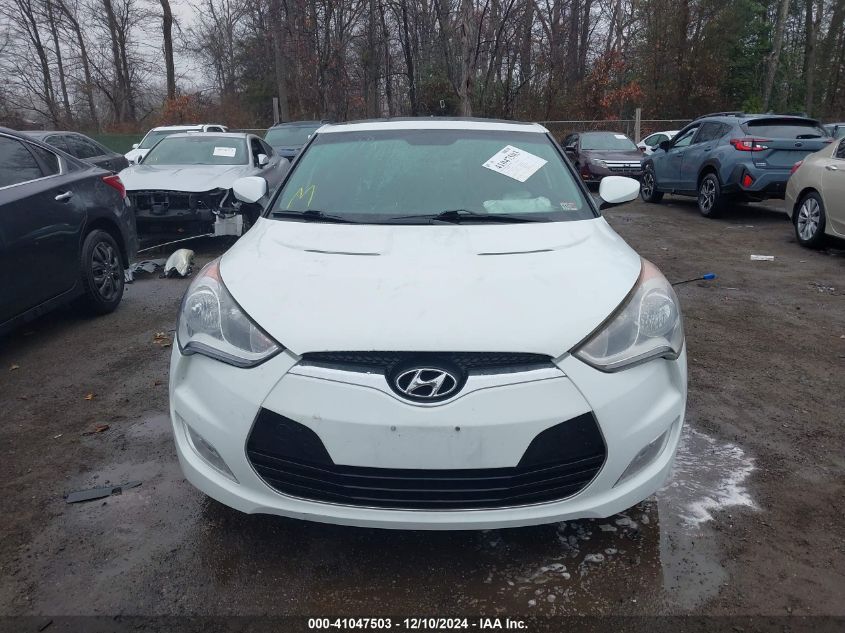 2014 HYUNDAI VELOSTER BASE W/BLACK - KMHTC6AD1EU195658