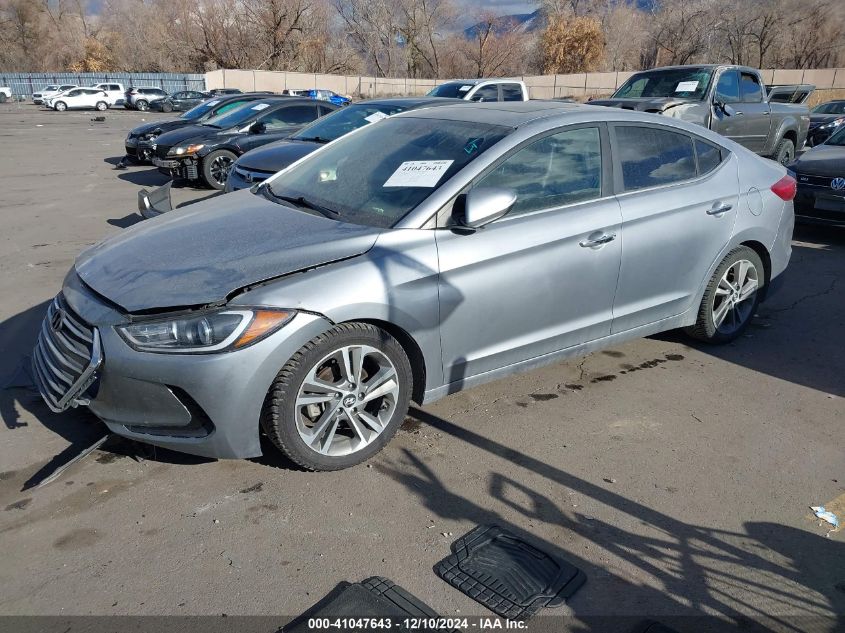 2017 HYUNDAI ELANTRA LIMITED - 5NPD84LF2HH040676