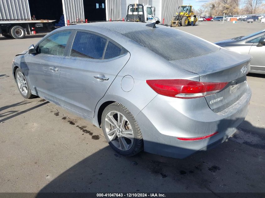 2017 HYUNDAI ELANTRA LIMITED - 5NPD84LF2HH040676