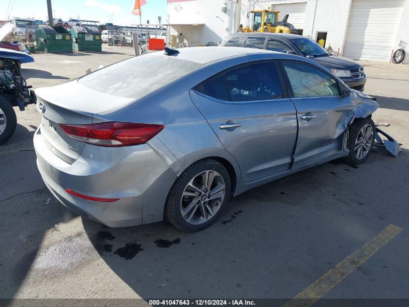 2017 HYUNDAI ELANTRA LIMITED - 5NPD84LF2HH040676