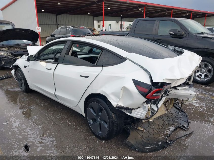 2023 Tesla Model 3 Rear-Wheel Drive VIN: 5YJ3E1EA3PF652824 Lot: 41047646