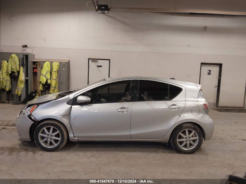 2014 Toyota Prius C Four VIN: JTDKDTB37E1568267 Lot: 41047678