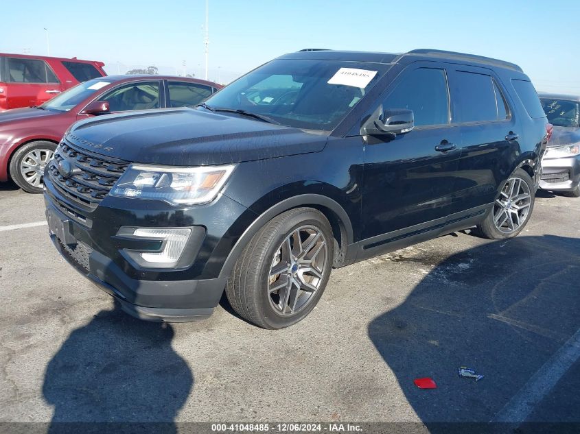 VIN 1FM5K8GT6HGD54683 2017 Ford Explorer, Sport no.2