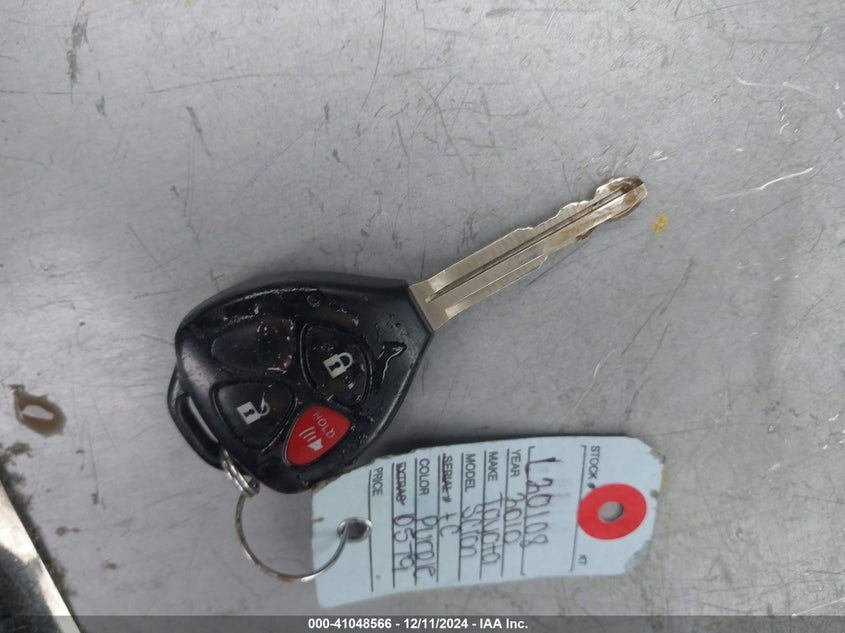 2010 SCION TC VIN: JTKDE3B71A0320579