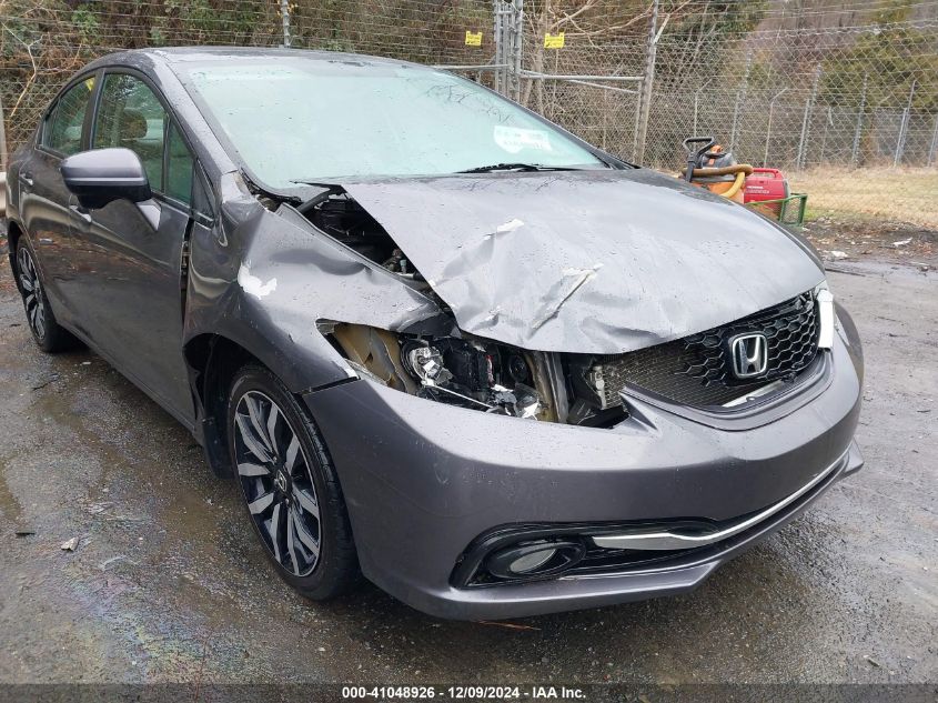 VIN 2HGFB2F99FH538739 2015 Honda Civic, Ex-L no.6