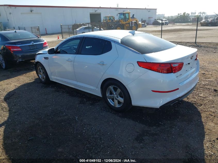 VIN KNAGM4A77F5650264 2015 KIA OPTIMA no.3