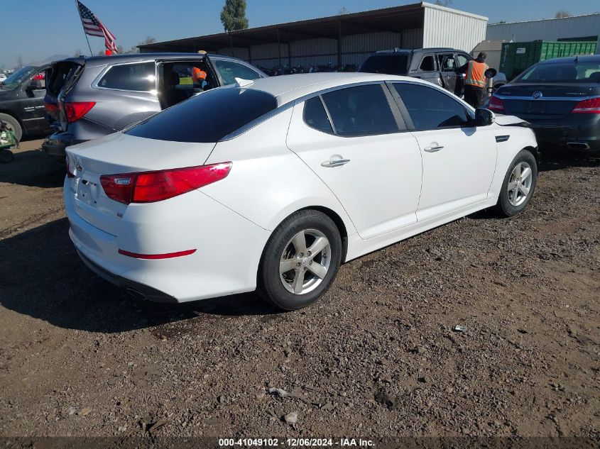 VIN KNAGM4A77F5650264 2015 KIA OPTIMA no.4