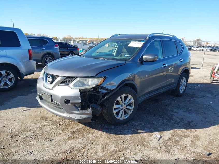2015 NISSAN ROGUE SV - KNMAT2MT4FP523954