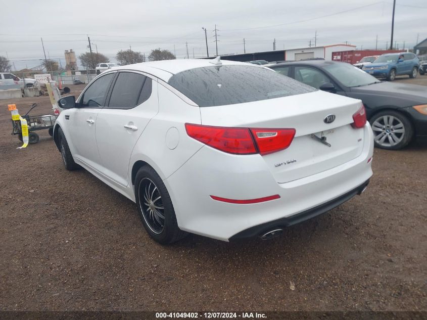 VIN 5XXGM4A76EG296119 2014 KIA OPTIMA no.3