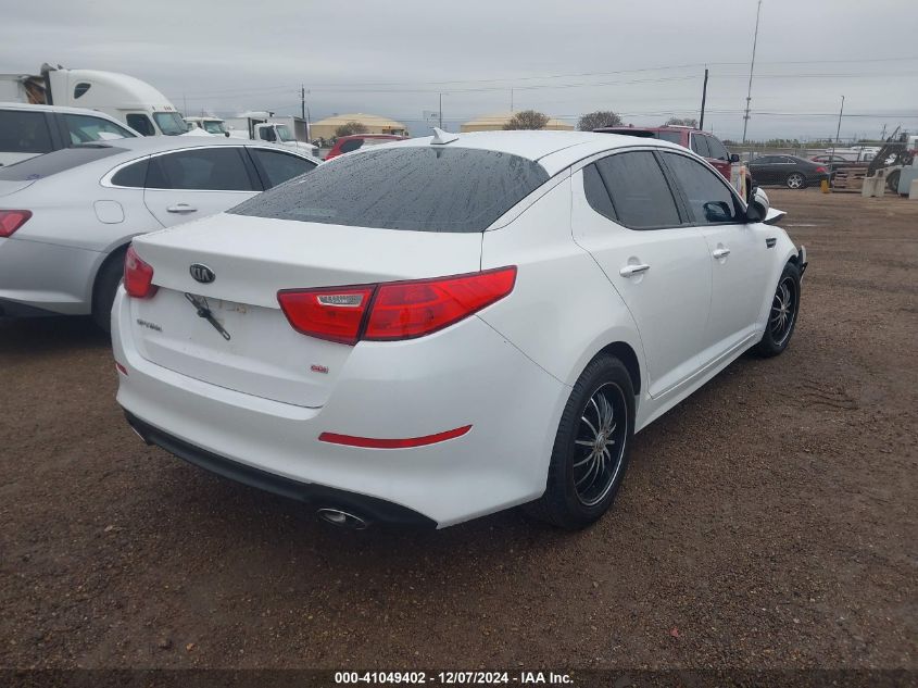 VIN 5XXGM4A76EG296119 2014 KIA OPTIMA no.4