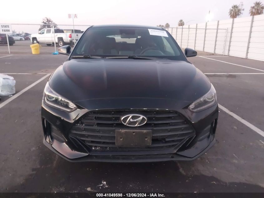 2019 Hyundai Veloster 2.0 VIN: KMHTG6AF2KU006484 Lot: 41049598