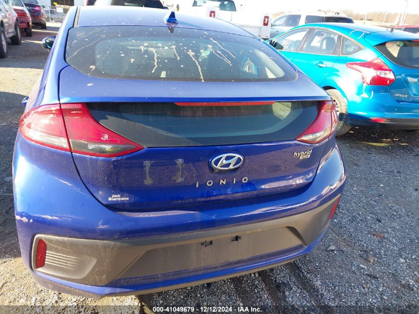 2021 Hyundai Ioniq Hybrid Blue VIN: KMHC65LC3MU252852 Lot: 41049679