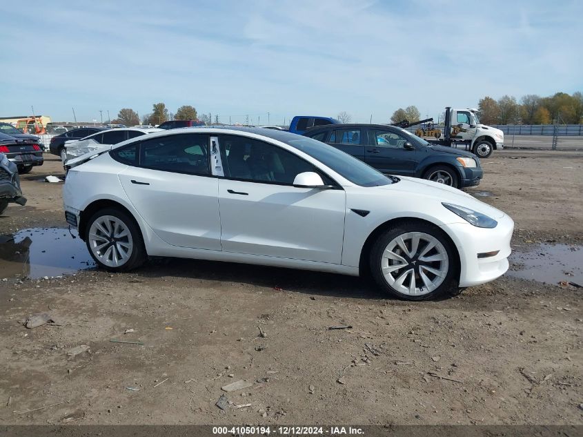 2021 Tesla Model 3 Long Range Dual Motor All-Wheel Drive VIN: 5YJ3E1EBXMF999202 Lot: 41050194