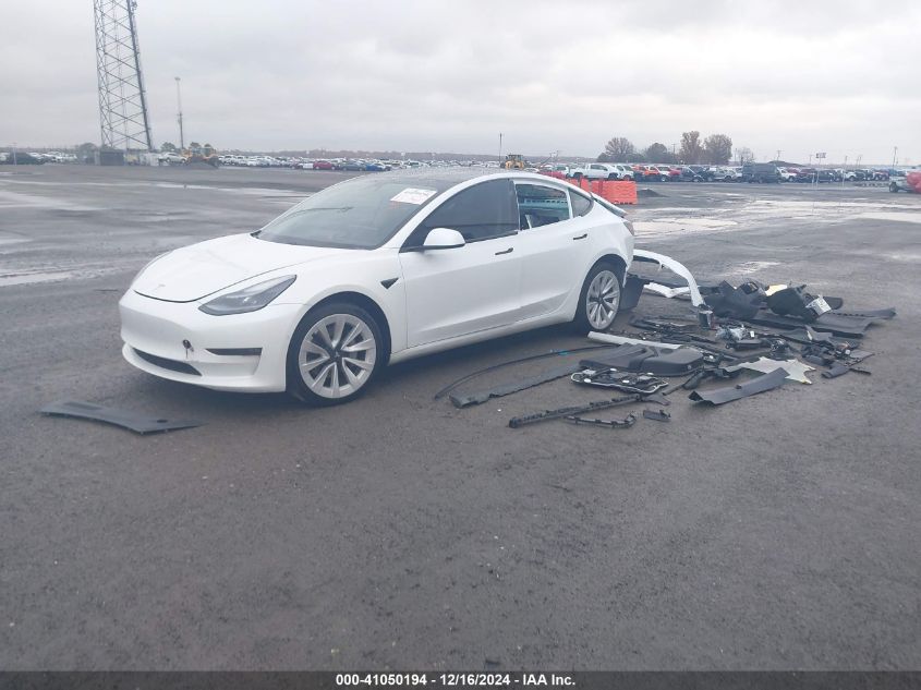 VIN 5YJ3E1EBXMF999202 2021 Tesla Model 3, Long Rang... no.2