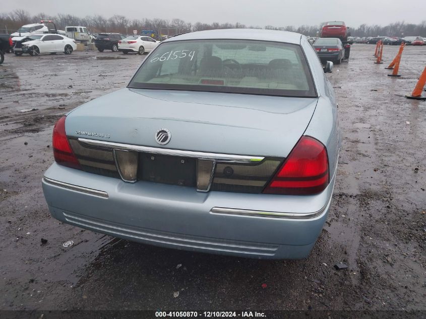 2008 Mercury Grand Marquis Ls VIN: 2MEFM75V48X661554 Lot: 41050870