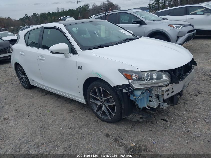 VIN JTHKD5BH1E2195761 2014 Lexus CT, 200H no.1