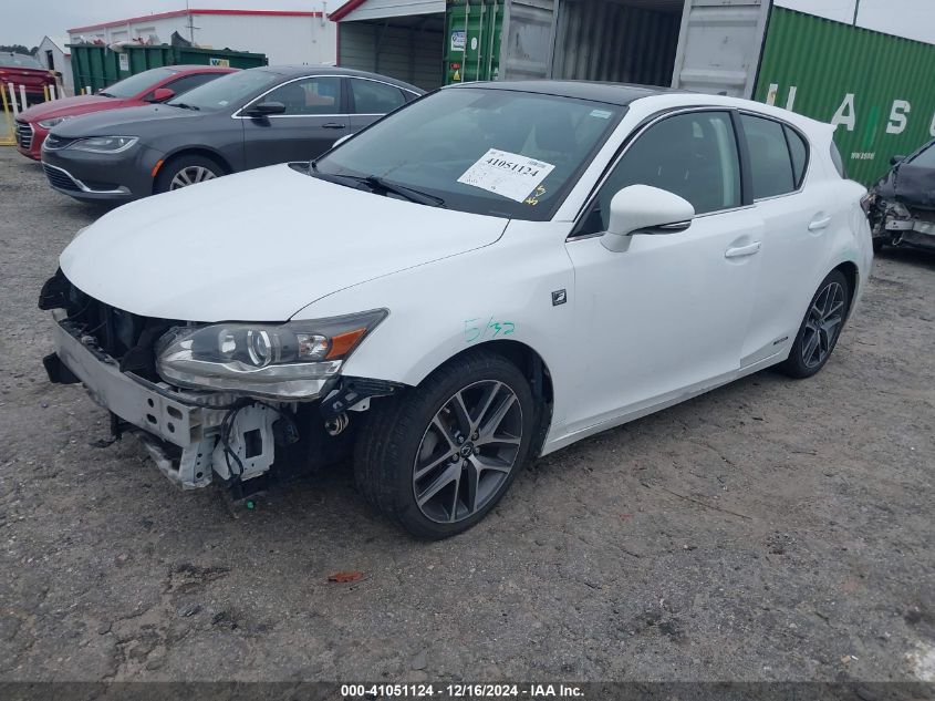 VIN JTHKD5BH1E2195761 2014 Lexus CT, 200H no.2