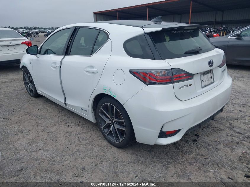 VIN JTHKD5BH1E2195761 2014 Lexus CT, 200H no.3