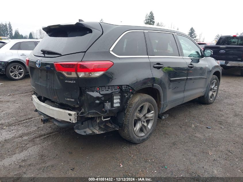 VIN 5TDDGRFH3HS029984 2017 Toyota Highlander, Hybri... no.4