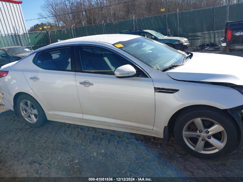 VIN KNAGM4A70E5499752 2014 KIA Optima, LX no.14