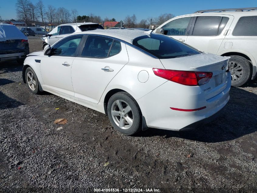 VIN KNAGM4A70E5499752 2014 KIA Optima, LX no.3