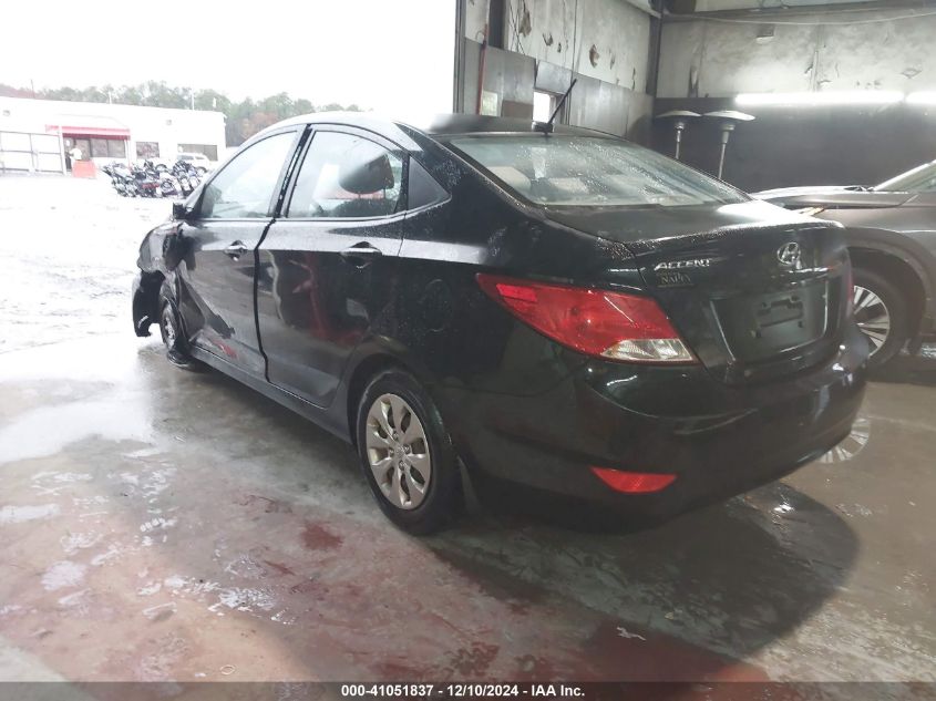 VIN KMHCT4AEXGU136821 2016 HYUNDAI ACCENT no.3