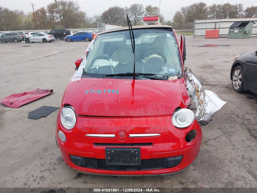 2012 Fiat 500C Pop VIN: 3C3CFFDR0CT385577 Lot: 41051961