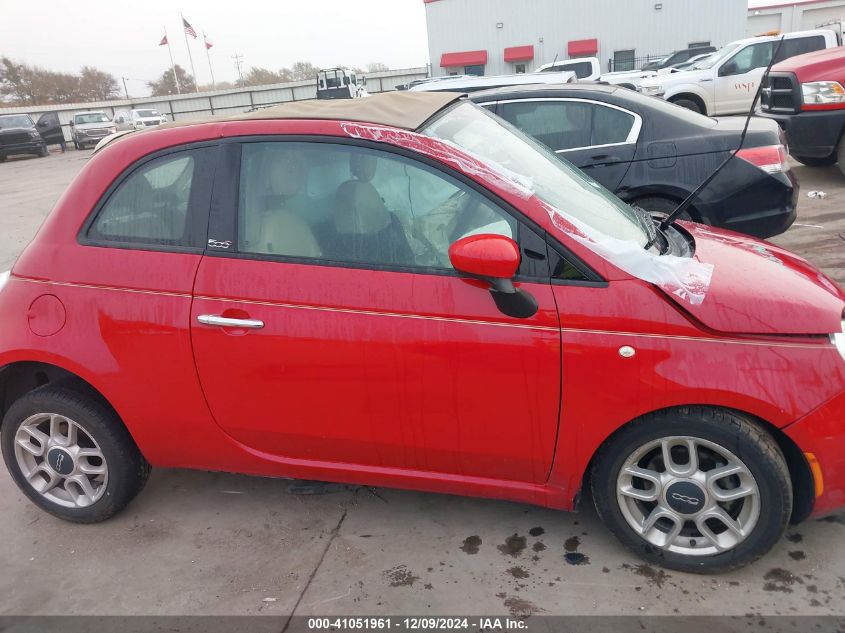 2012 Fiat 500C Pop VIN: 3C3CFFDR0CT385577 Lot: 41051961