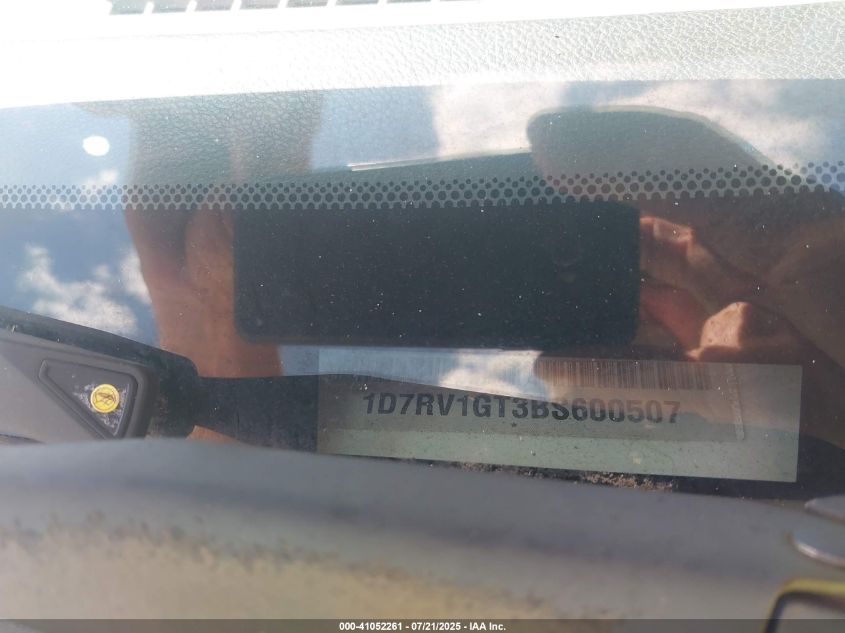 2011 Ram Ram 1500 Slt VIN: 1D7RV1GT3BS600507 Lot: 41052261