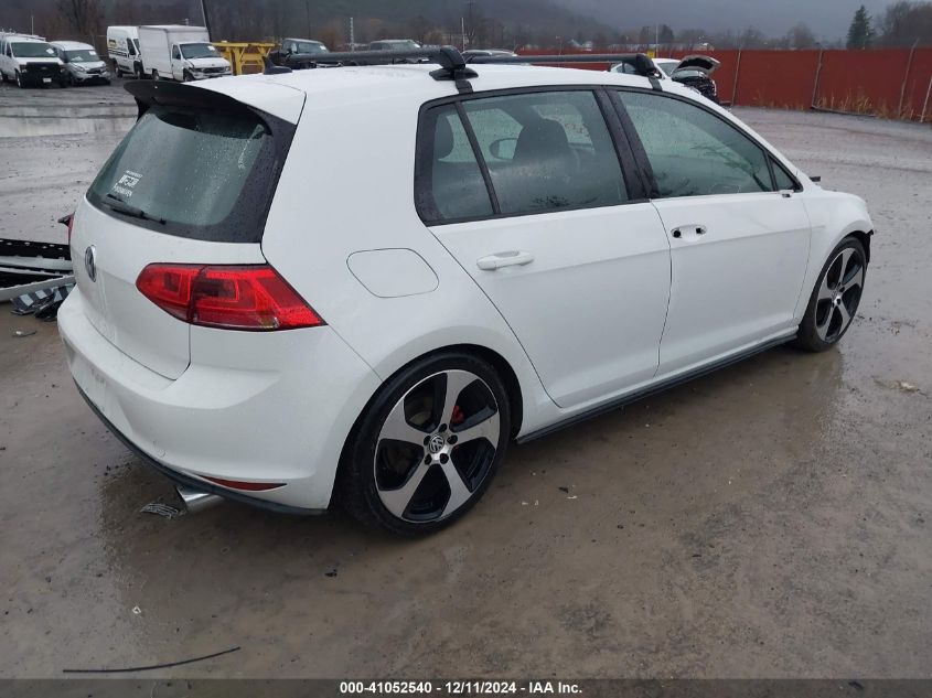 2015 VOLKSWAGEN GOLF GTI 2.0T S 4-DOOR - 3VW5T7AU1FM068205
