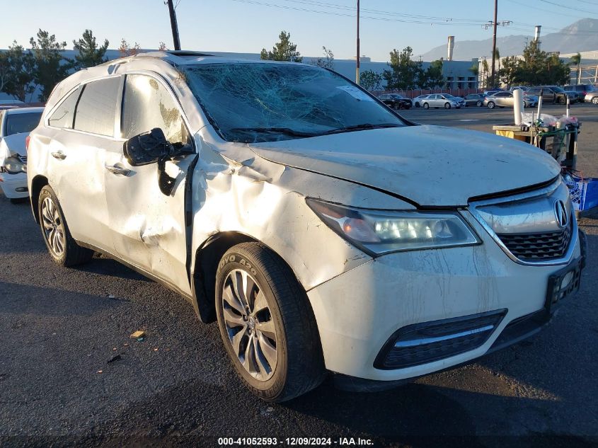 VIN 5FRYD3H47EB018034 2014 Acura MDX, Technology Pa... no.6